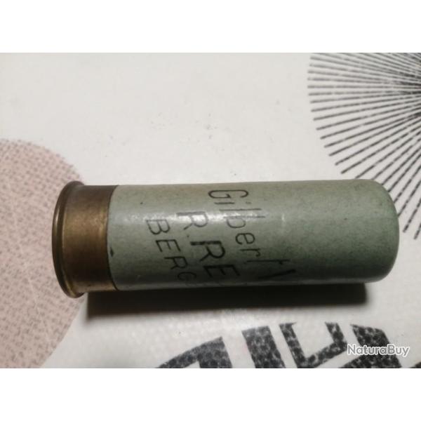 1 CARTOUCHE EN CARTON Gilbert VIDEAU R. REDON BERGERAC EN CALIBRE 12