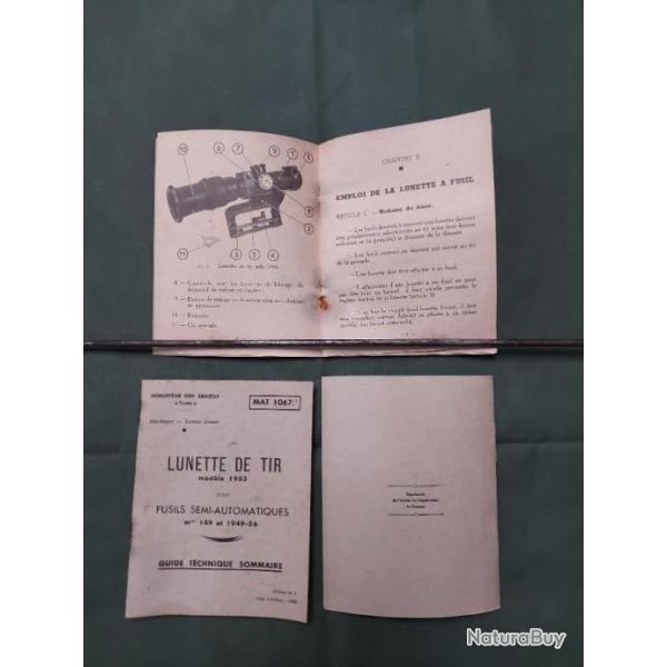 Lunette APX 806 MANUEL TECHNIQUE REGLEMENTAIRE