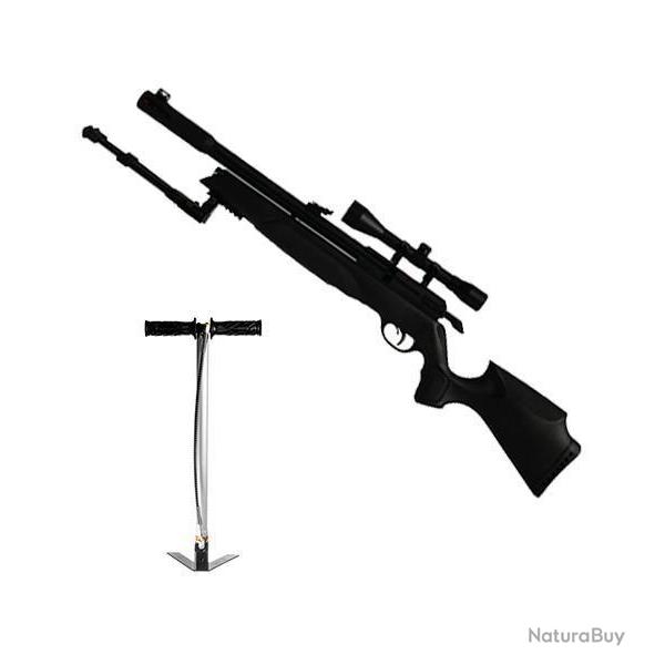 CARABINE + BIPIED PCP ARROW + Lunette 3-9 x 40 Mil Dot Cal. 5,5 mm  + pompe  + ( Kit Puissance )