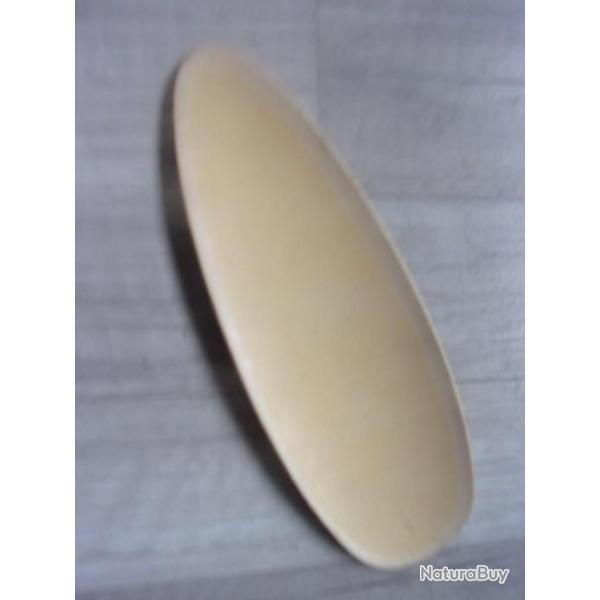 plaque intercalaire  blanche pour talon de crosse