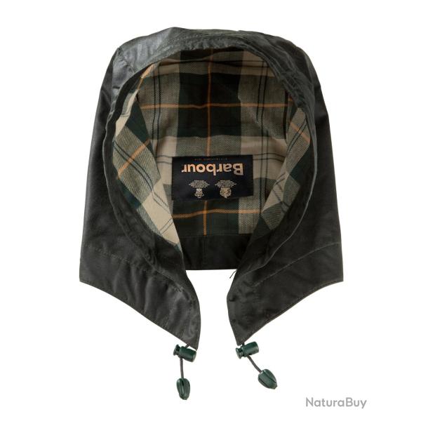 Capuche coton huil� (Couleur: Vert Gr�n)