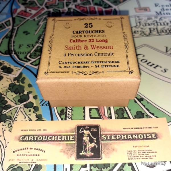 32 Long SW (Cartouche. St�phanoise): Reproduction boite munitions (vide) collection CS 9890188