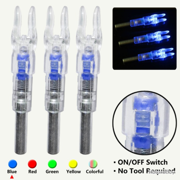 Encoches Lumineuses HUNTERHOME Taille S - BLEU (par 3)