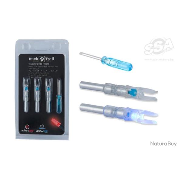 ENCOCHES LUMINEUSES BUCKTRAIL BLEU - ID6.2mm - par 3