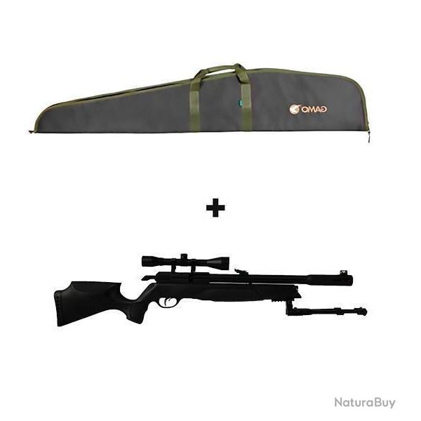 PACK-13 CARABINE + BIPIED INSTALL� GAMO PCP ARROW Cal. 5,5 mm, 19,9 joules + (KIT Puissance)