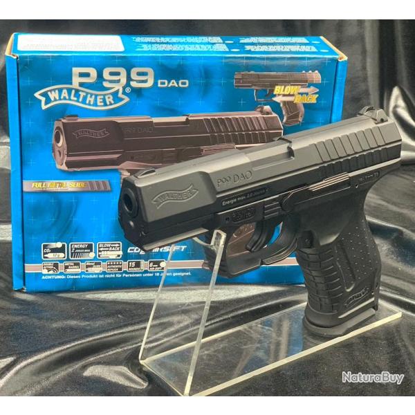 Pistolet Walther P99 Noir DAO - Airsoft - Blowback
