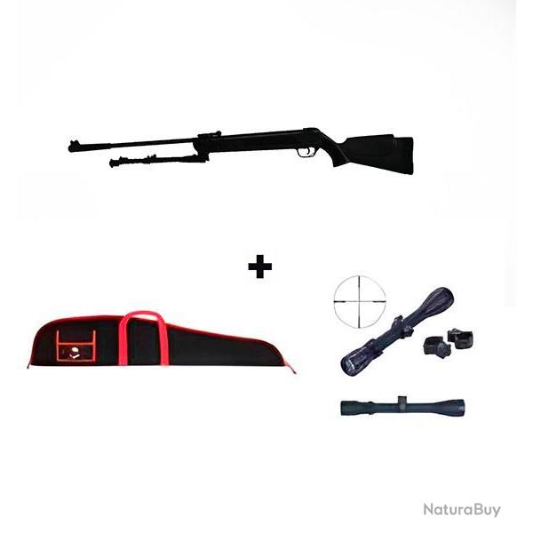 PACK Carabine  Artemis LB600 4,5 mm - ressort 10 Joules + Lunette 3-9 x 40  + �tui de protection