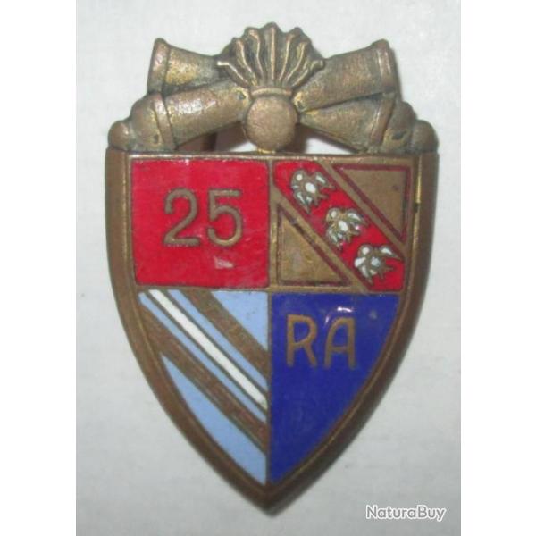 25 Rgiment d'Artillerie, mail, dos guilloch dor