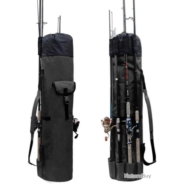 Powcan Sac Canne � P�che Etanche Multifonction Housse Cannes � P�che Pliante avec Grande Capacit�