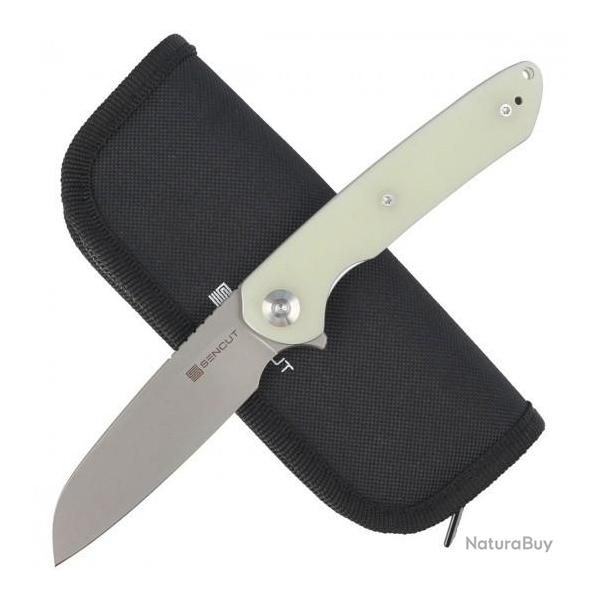 Couteau Sencut Kyril Jade Lame Acier 9Cr18MoV Manche G10 IKBS Linerlock Clip S220012