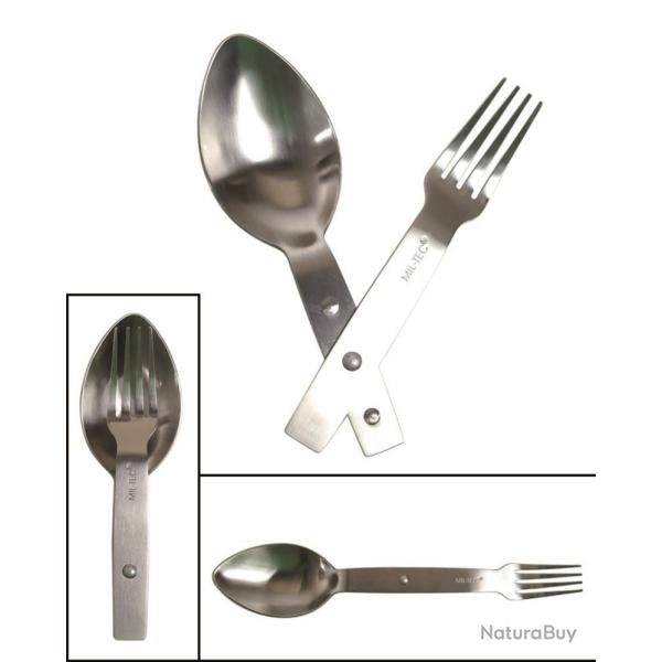 Couvert pliant (cuillre Miltec) S/steel