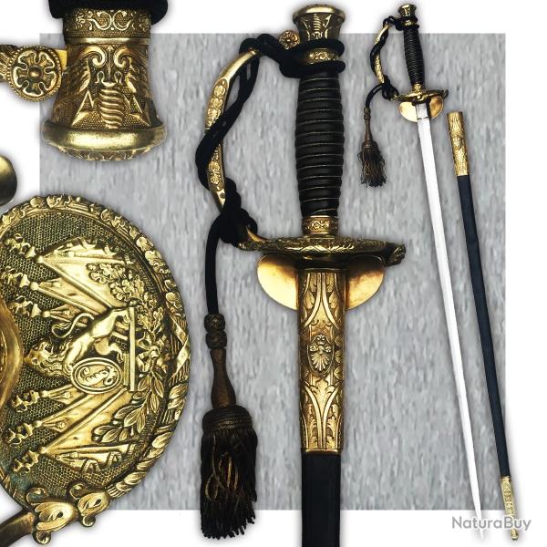 Rarissime �P�E BELGE de G�N�RAL Luxe LEOPOLD II M1845 XIX Original