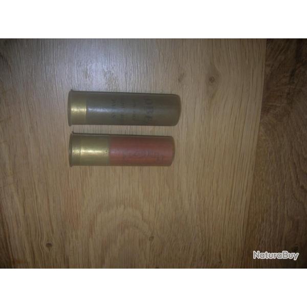 RARE :  2 cartouches de calibre 16 marqu�e au culot FLOBERT
