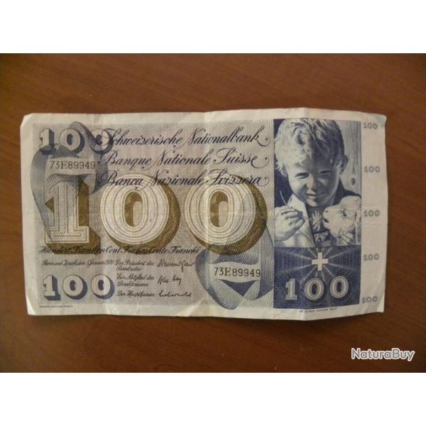 BILLETS DE BANQUE SUISSE