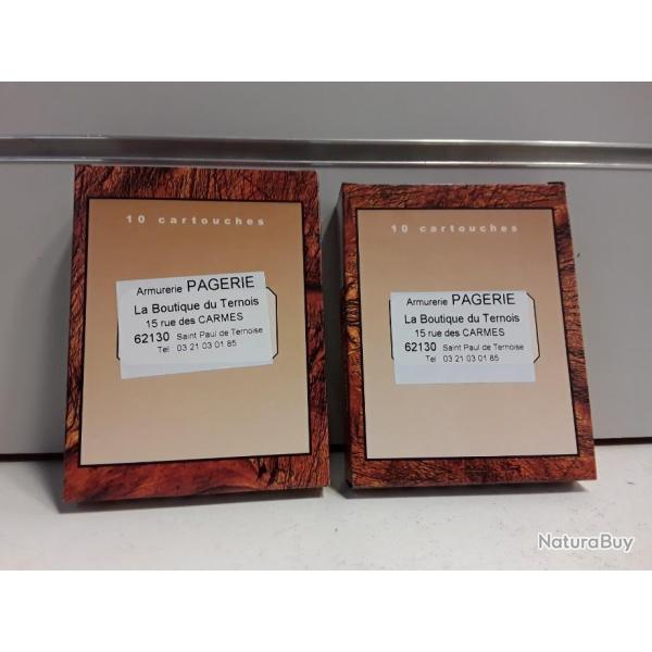 LOT DE 200 CARTOUCHES PAGERIE LA MARRON CAL12   40G
