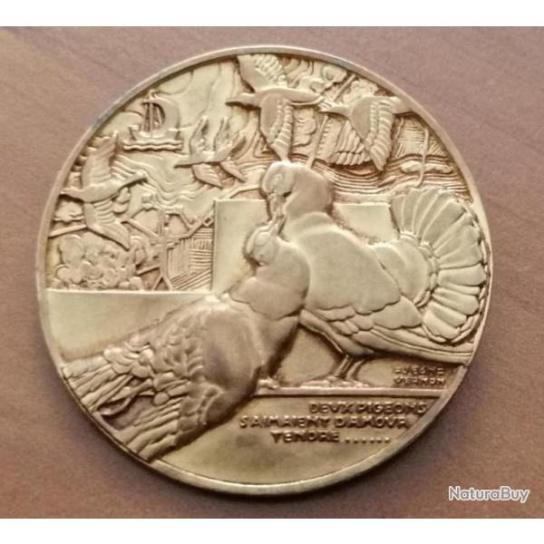 Broche Bronze Jean Vernon