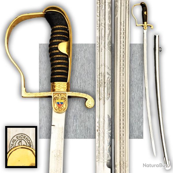 LUXUEUX & TRES RARE SABRE TYPE ALLEMAND LAME GRAVEE DE LA POLICE COLOMBIENNE ORIGINAL