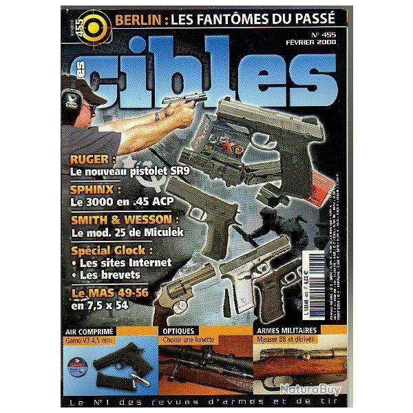 cibles 455 . ruger sr9, sphinx 3000, s&w 25 de miculek, mas 49-56 7,5 x 54, lunette, rescue tool