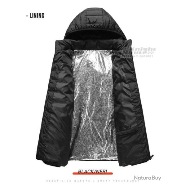 Veste Chauffante Electrique USB Alimentation Power Bank Non Fournie 19 Zones Randonn�e P�che Chasse