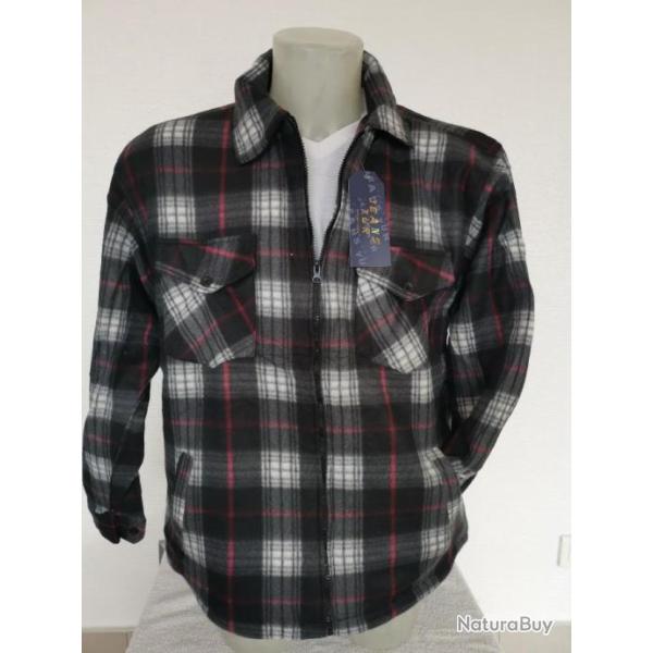 Chemise polaire fourr�e multipoches chaude et l�g�re du M au 3XL
