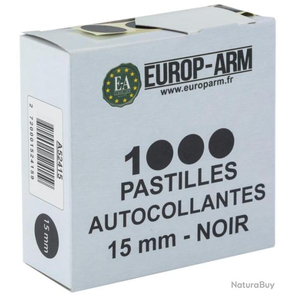 Pastilles autocollantes blanches diam. 15 mm