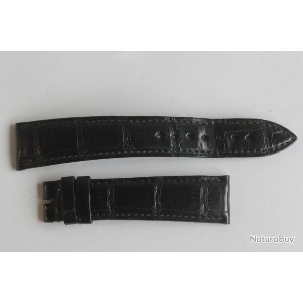BLANCPAIN Bracelet montre croco noir 19 mm