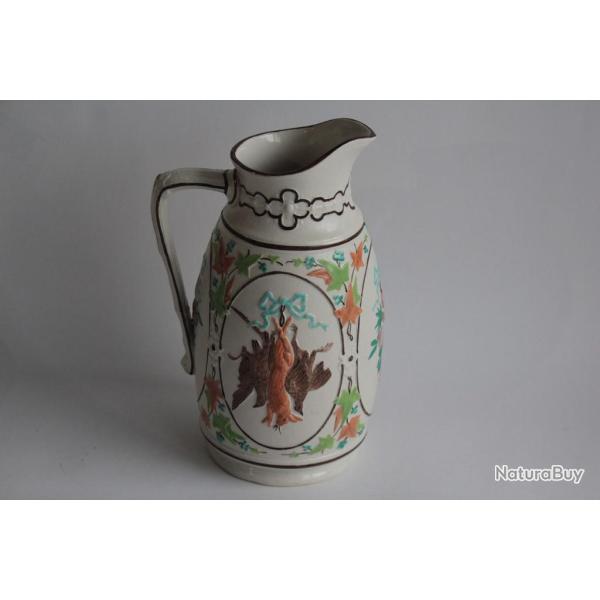 Pichet Gibiers Chasse Staffordshire James Edwards & Sons