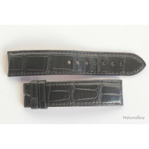 F.P. JOURNE Bracelet pour montre croco noir 20 mm