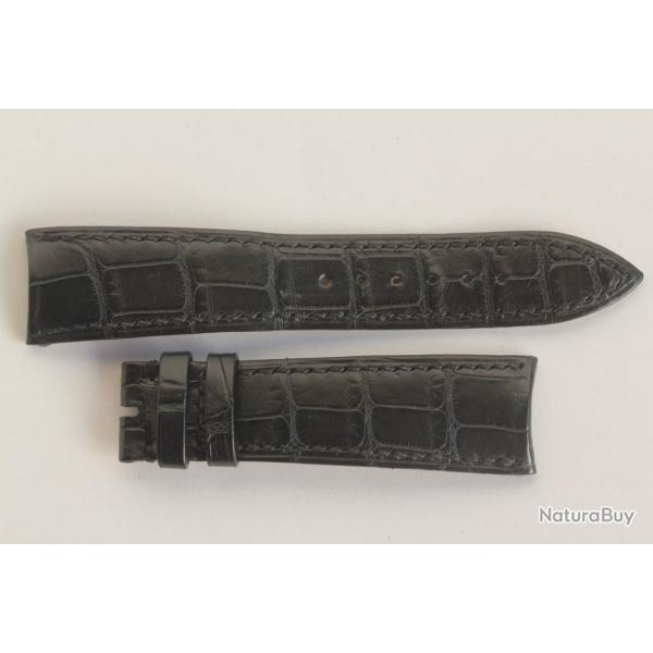 AUDEMARS PIGUET Bracelet montre croco noir 21 mm