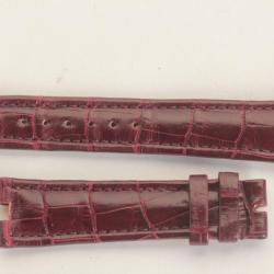CHOPARD Bracelet pour montre croco bordeaux 19 mm