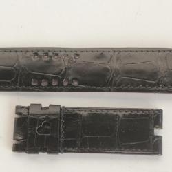 ROGER DUBUIS Bracelet montre croco noir coeur 22 mm