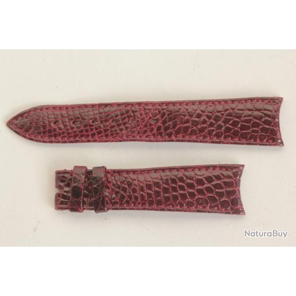 AUDEMARS PIGUET Bracelet montre bordeaux 20 mm vintage