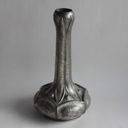 Vase étain Alice & Eugène Chanal Art Nouveau