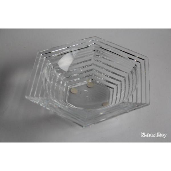 BACCARAT Vide poche hexagonal cristal