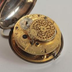 Montre de poche à coq Thomas Baker Malling XVIIIe siècle