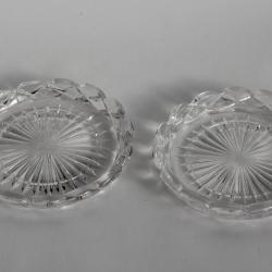 BACCARAT Deux Dessous de bouteille cristal