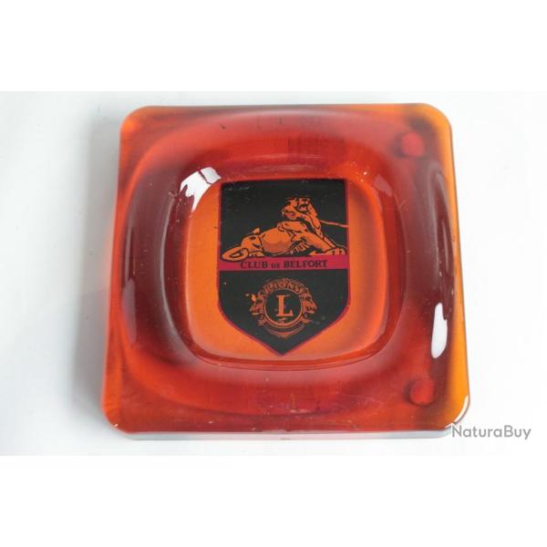 Cendrier Vide poche verre Lions Club de Belfort