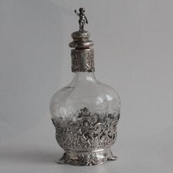 Flacon argent cristal Storck & Sinsheimer Hanau Allemagne