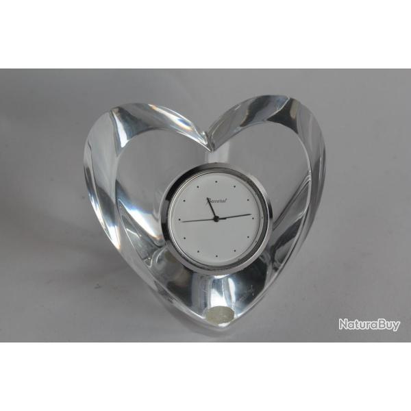 BACCARAT Pendulette cristal Coeur