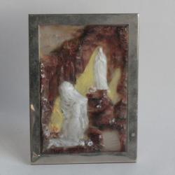 G. ARGY ROUSSEAU Plaque pâte de verre Vierge