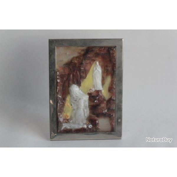 G. ARGY ROUSSEAU Plaque p�te de verre Vierge