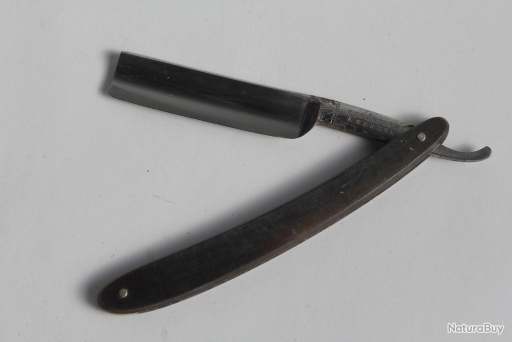 Ancien rasoir Gillette Tuckaway 1920 en métal argenté