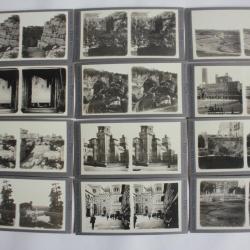 Photographies 12 Vue stéréos Syracuse Palerme Florence Italie