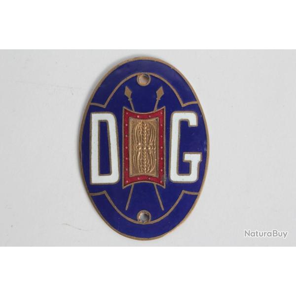 Insigne automobile Plaque de calandre �maill�e DG
