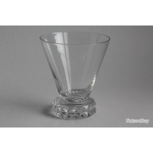 SAINT LOUIS Verre cristal Diamant 8 cm Art D�co