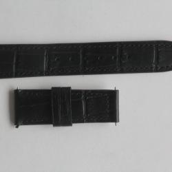 Bracelet montre FREDERIQUE CONSTANT crococalf Noir 20 mm