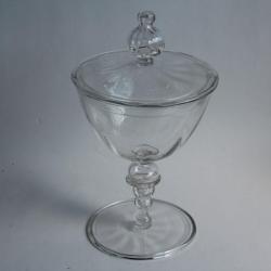 Ancien drageoir verre soufflé