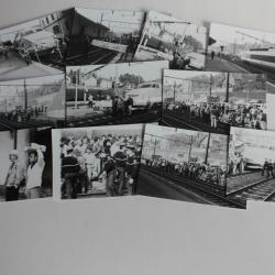 Cartes photos Grève Douanes Bellegarde Ain 30 octobre 1989 CFDT