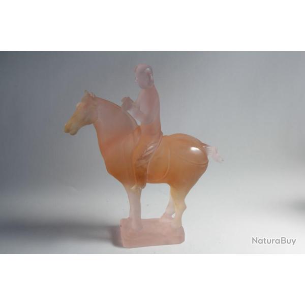 DAUM France Cavali�re musicienne p�te de cristal