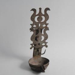 Lampe à huile Chaleil Art populaire XIXe siècle